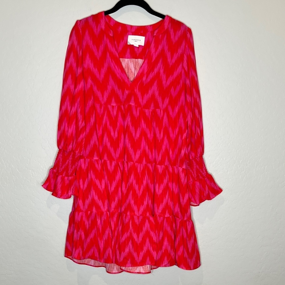 Pomander Place Vibrant Red and Pink Fabric